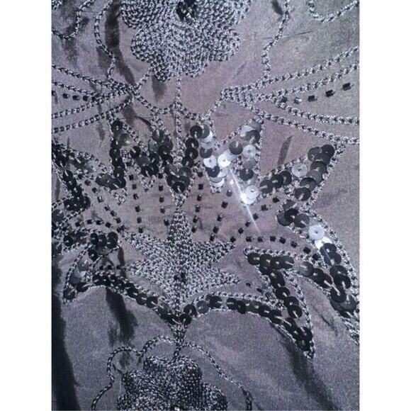 Debby‎ Morgan Size 6 Vintage Inspired Beaded Embroidery Swing Midi Skirt - Picture 5 of 7